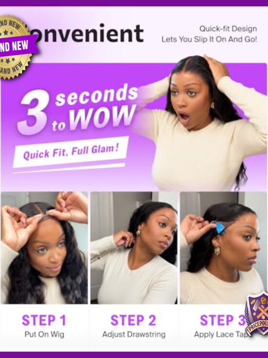 13x6 HD Lace Front Human Hair Wig 20 Inch Loose Wave Glueless main image 5